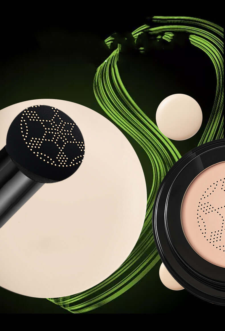 Air Cushion BB Cream makeup product with puff applicator, showcasing smooth coverage and water resistance.