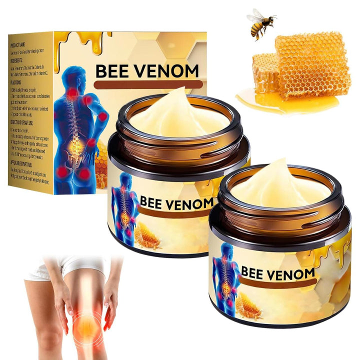 Cream with bee venom to relieve joint and bone pain
