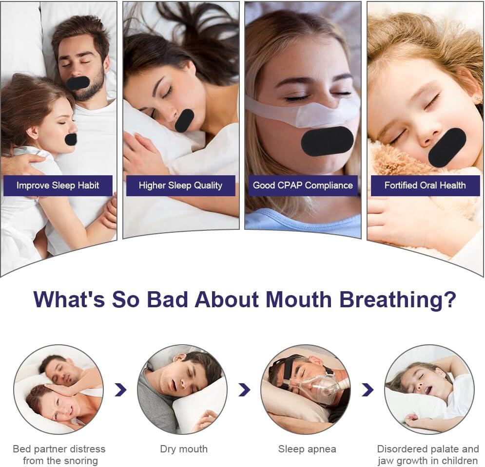 ANTI-SNORING MOUTH STRIPS.