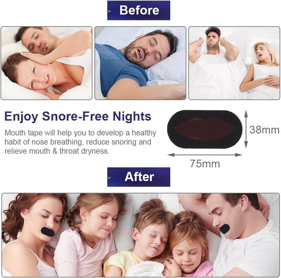 ANTI-SNORING MOUTH STRIPS.