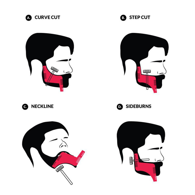 Peine Guía de Corte para Cuello y Patillas – Herramienta Profesional de Barbería