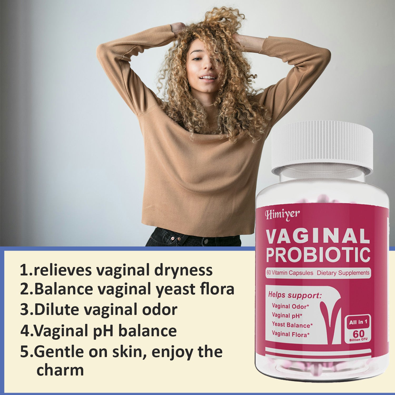 Vaginal Probiotic Himiyer – Recupera el equilibrio íntimo y olvídate de las molestias