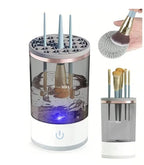 Limpiador Eléctrico Automático para Brochas de Maquillaje - ¡Brochas limpias en 30 segundos!