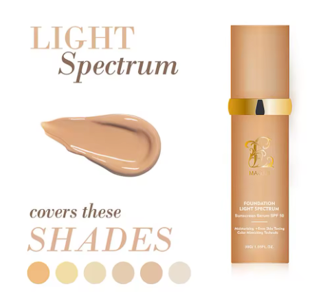 MAOJUI Base Espectral 4 en 1 con Suero y SPF 50 – Piel Radiante, Protegida y Natural