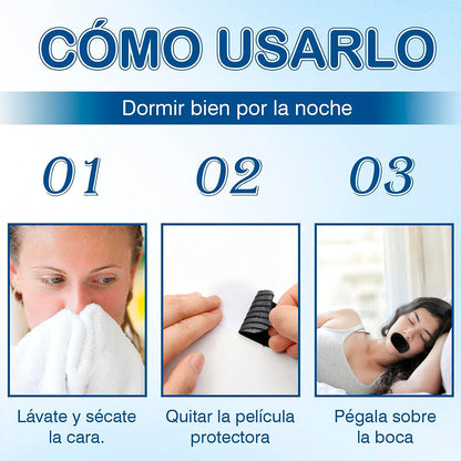 ANTI-SNORING MOUTH STRIPS.