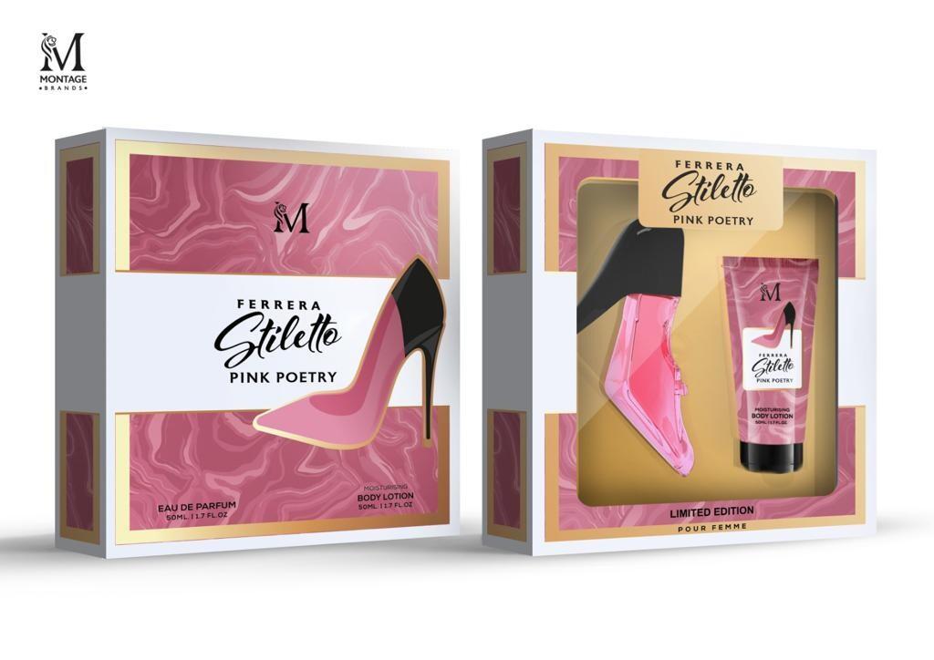 PACK FERRERA STILETTO PINK POETRY POUR FEMME – El Arte de la Seducción en un Perfume con Diseño Icónico